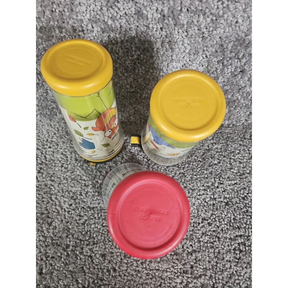 Set Of 3 Vintage Starbucks Mini Coffee Travel Mugs